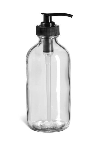 container return - 8 oz. glass pump bottle